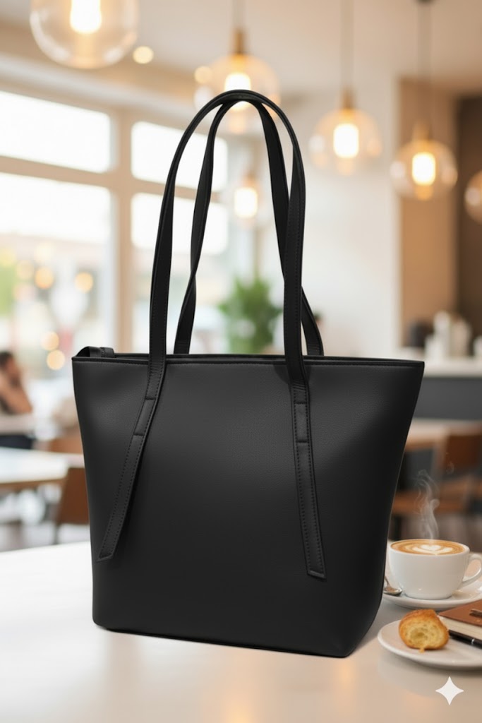 Velora Black Tote